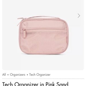 Calpak Pink Tech Tablet Organizer